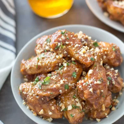 Peanut Butter And Jelly Glazed Chicken Wings Recipe