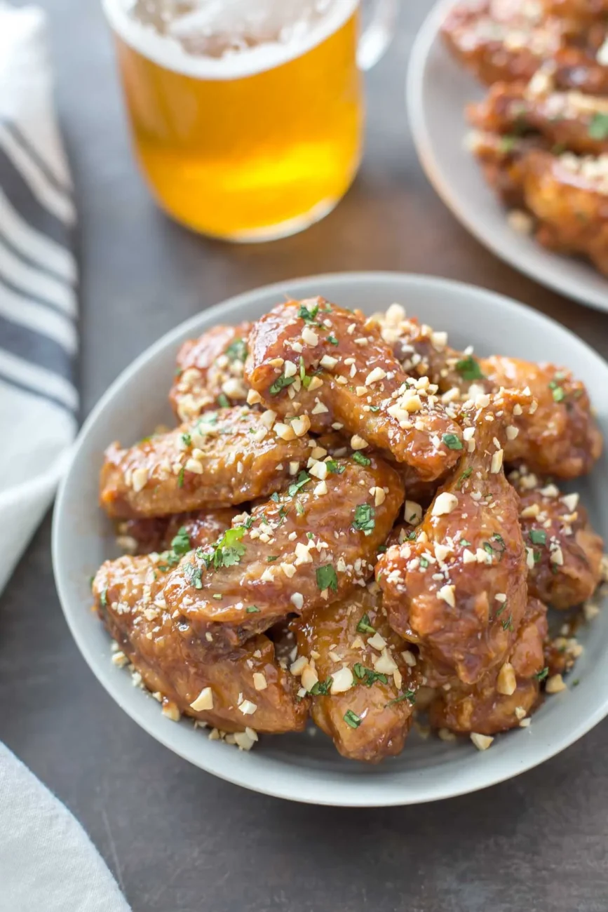 Peanut Butter and Jelly Glazed Chicken Wings Recipe