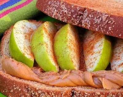 Peanuty Apple Toast