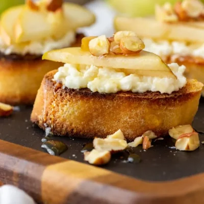 Pear And Cheese Toast