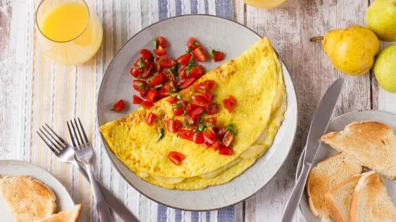 Pear And Gruyere Omelet