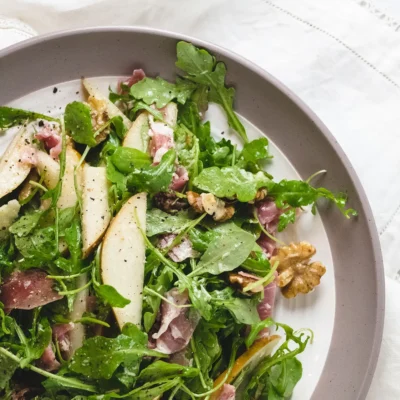 Pear And Prosciutto Di Parma Salad