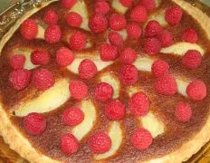 Pear And Raspberry Frangipane Tart