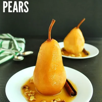 Pears And Pineapple Poached In