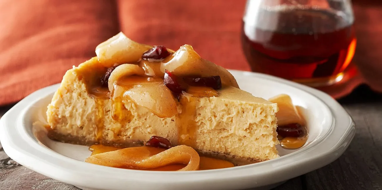 Pears With Maple Syrup, Pecans And Cranberries