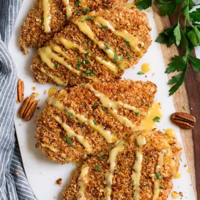 Pecan Crusted Baked Chicken Breasts