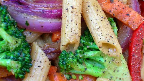 Penne With Ginger Garlic & Vegetables