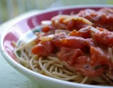 Penne With Tomato Herb Cream Sauce