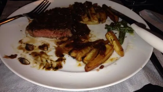 Peppered Filet Mignon With Mushroom Wine