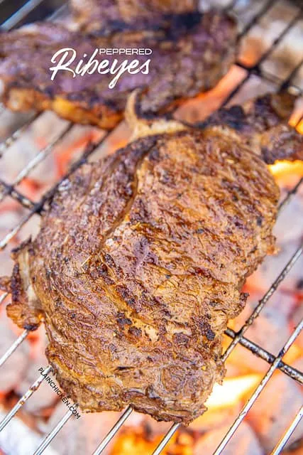 Peppered Rib Eye Steaks