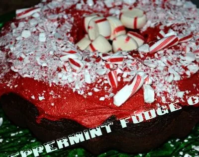 Peppermint Fudge Cake