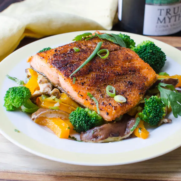 Perfectly Crispy Pan-Seared Salmon with a Spicy Twist