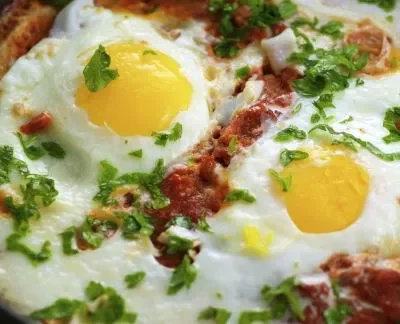 Persian Eggs Poached In Tomato Sauce