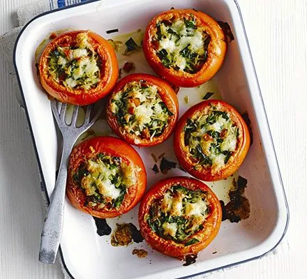 Pesto Stuffed Tomatoes