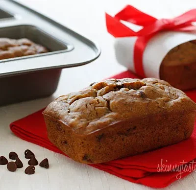 Petite Chocolate Chip Banana Bread Loaves