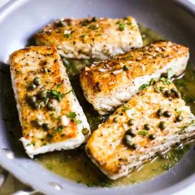 Piccata Sauce &Amp; Topping For White Fish