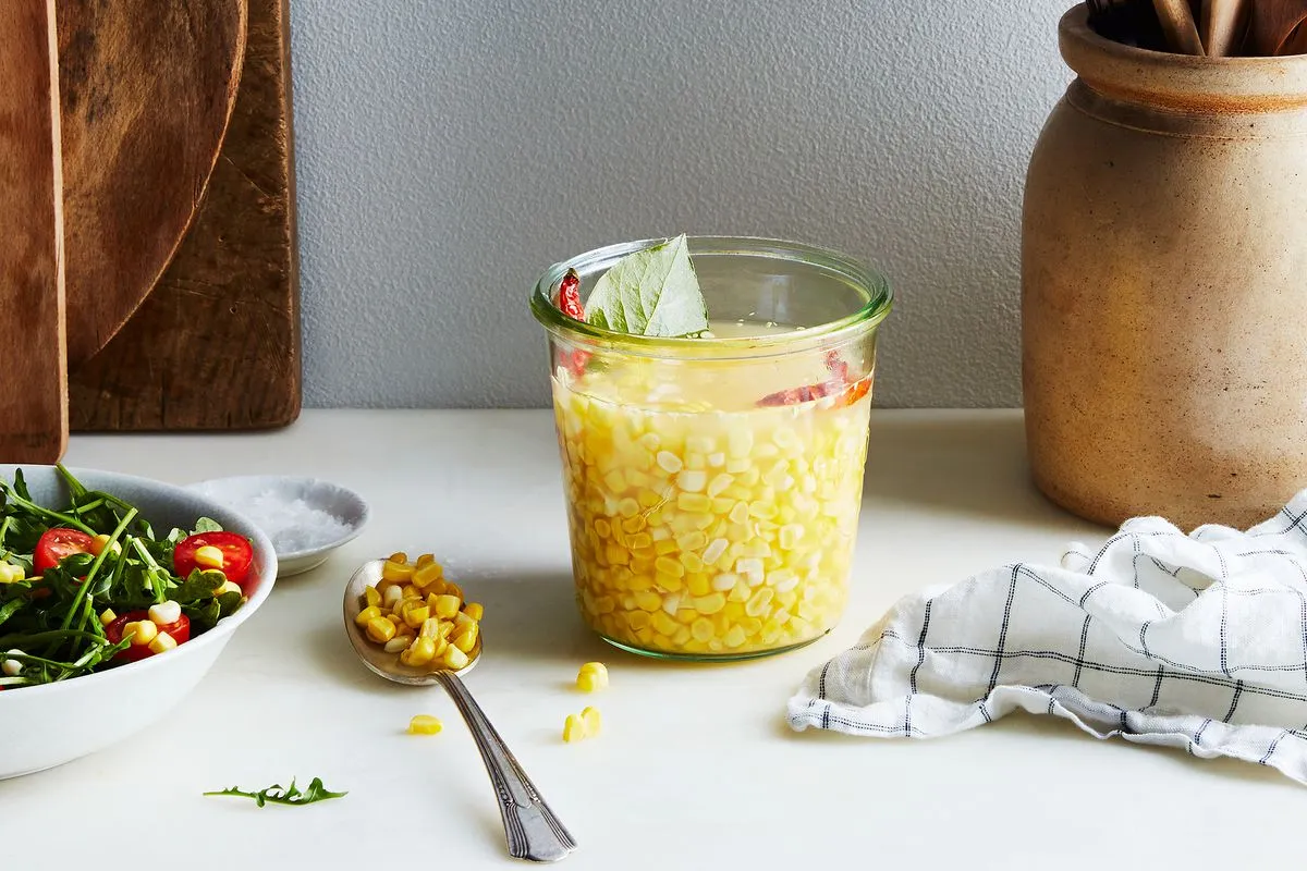 Pickled Corn In The Jar