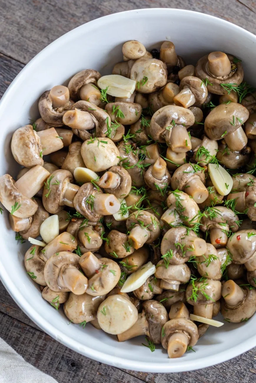 Pickled Mushrooms Canned