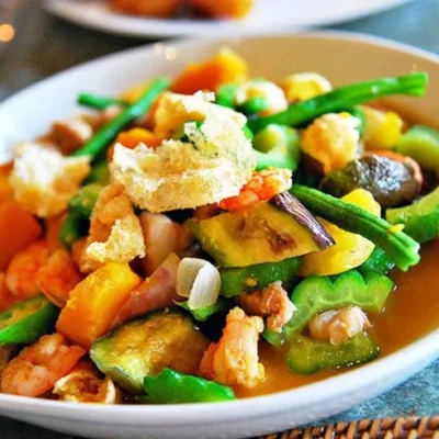 Pinakbet Filipino Meat Veggie Stew With