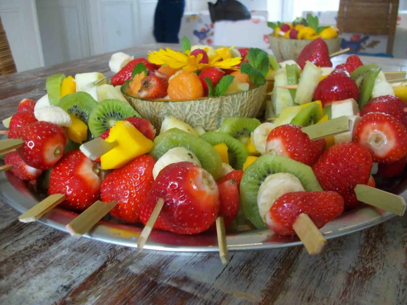 Pinchos De Frutas Fruit Brochettes