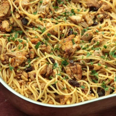 Pine Nut And Chicken Pasta