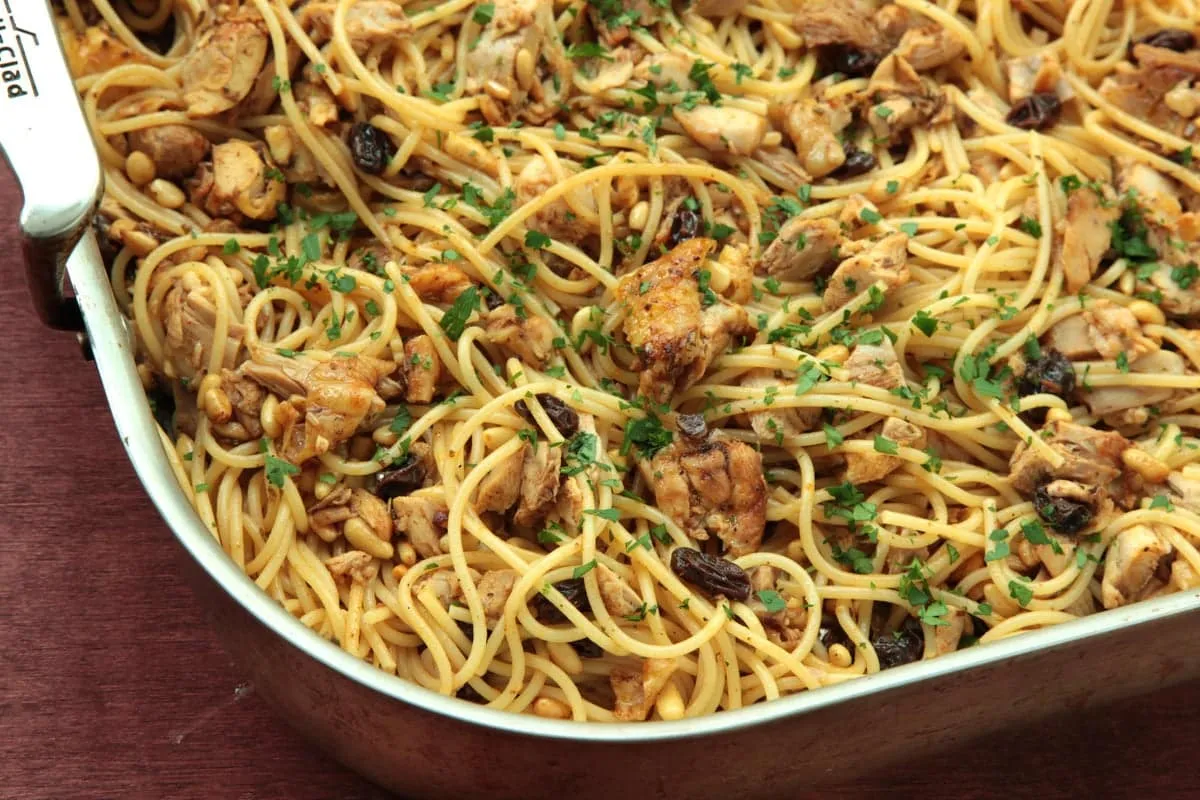 Pine Nut And Chicken Pasta