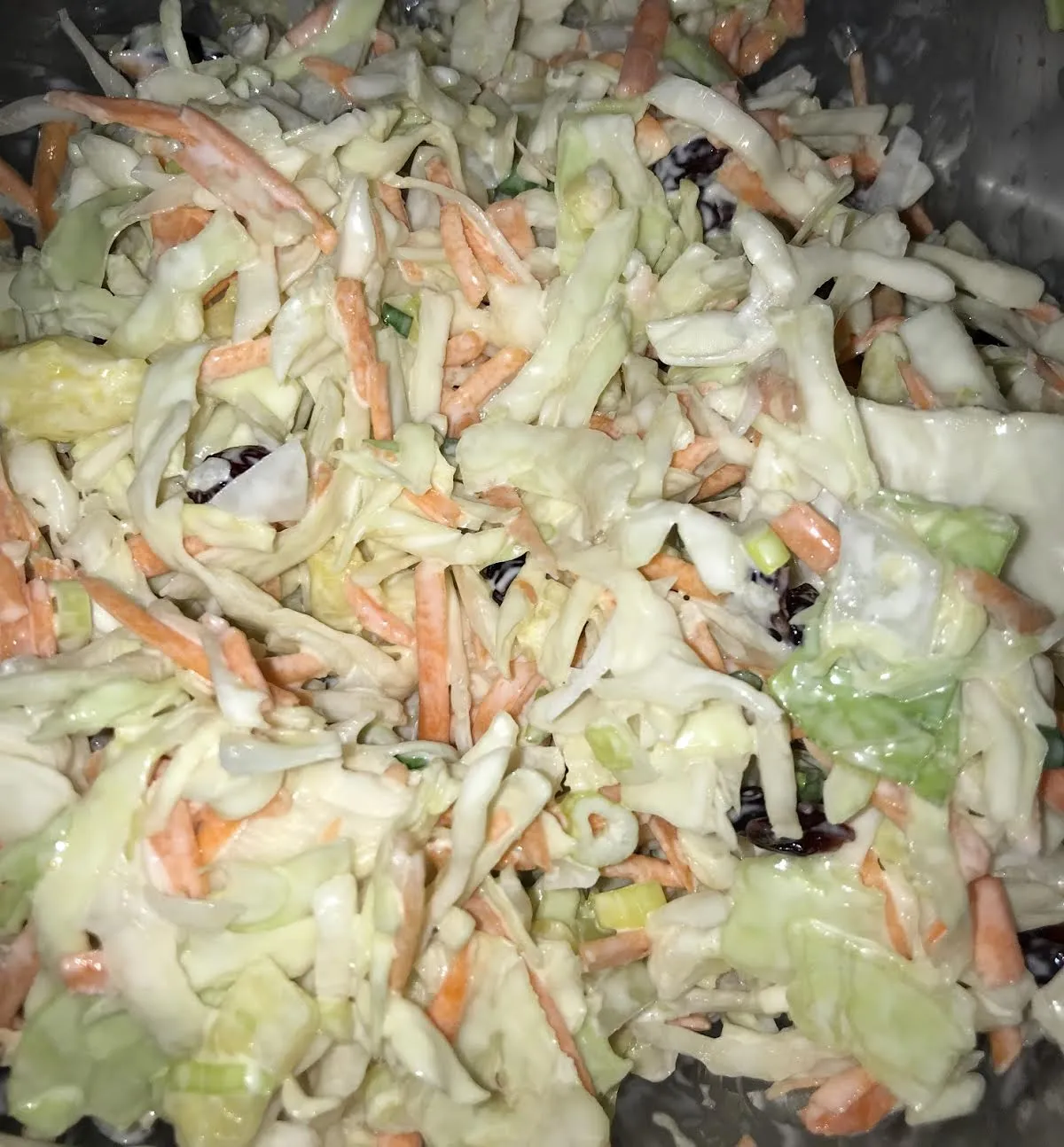 Pineapple And Craisen Cole Slaw