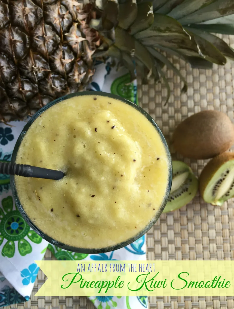 Pineapple And Kiwi Fruit Juice For Fresh And