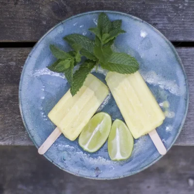 Pineapple And Lime Popsicles