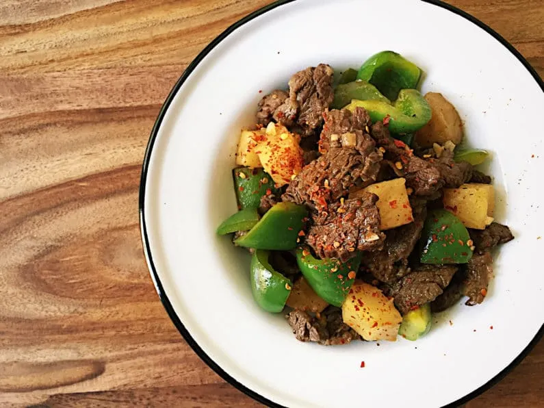 Pineapple Beef Stir Fry