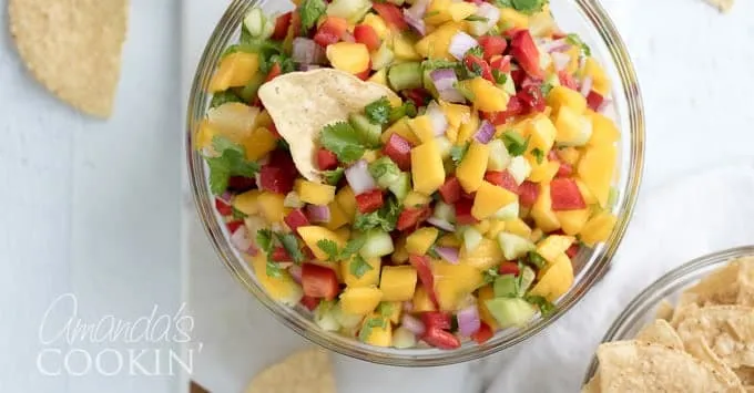 Pineapple, Mango & Cucumber Salsa