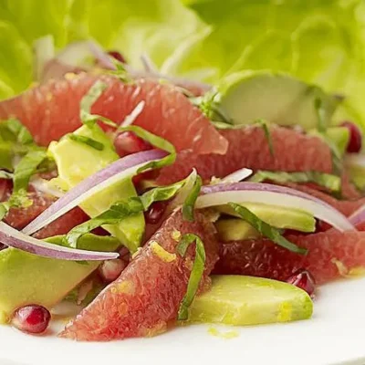 Pink Grapefruit And Avocado Salad