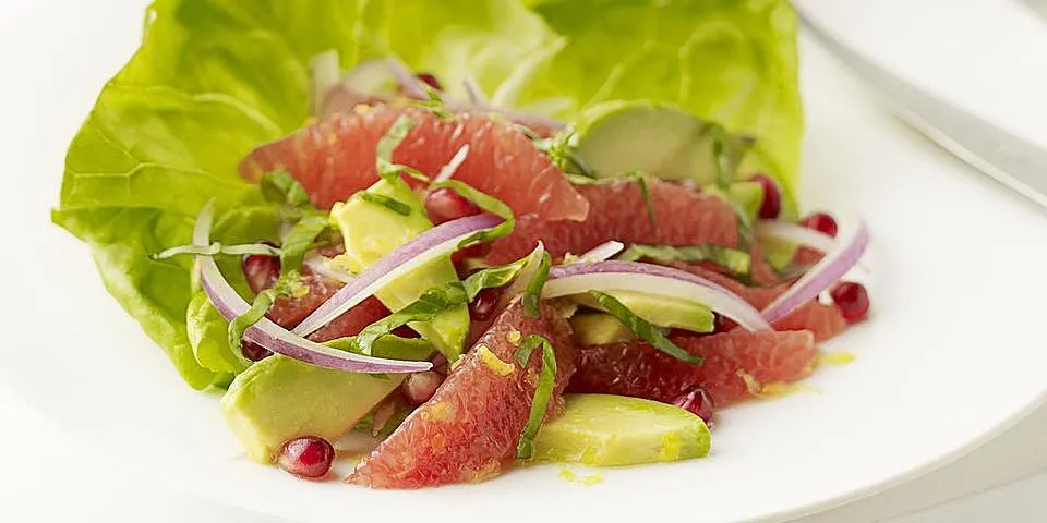 Pink Grapefruit And Avocado Salad