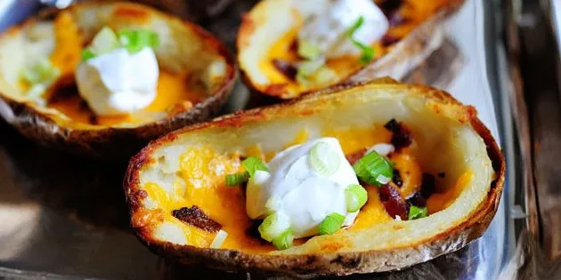 Pizza Pan Potato Skins