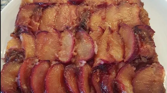 Plum Upside- Down Cake