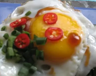 Poached Eggs With Oyster Sauce