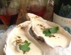 Poached Oysters With Stilton Cream