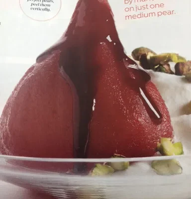 Poached Pears With Yogurt