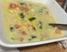 Poblano Corn Chowder With Chicken