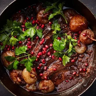 Pomegranate Cilantro Meaty Sauce Three