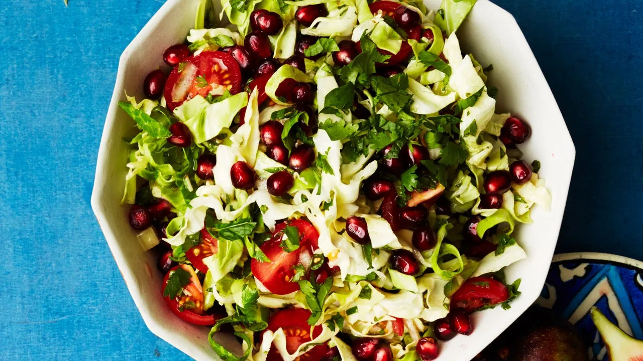 Pomegranate, Tomato, and Mint Salad Recipe