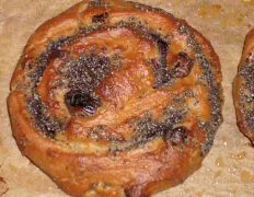 Poppy Seed Cherry Raisin Pinwheels