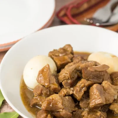 Pork And Boiled Egg Adobo