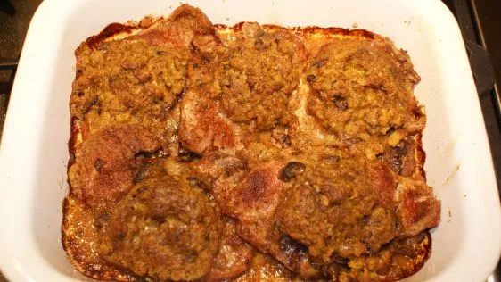 Pork Chop And Stuffing Casserole