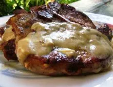 Pork Chops With Blue Cheese Gravy