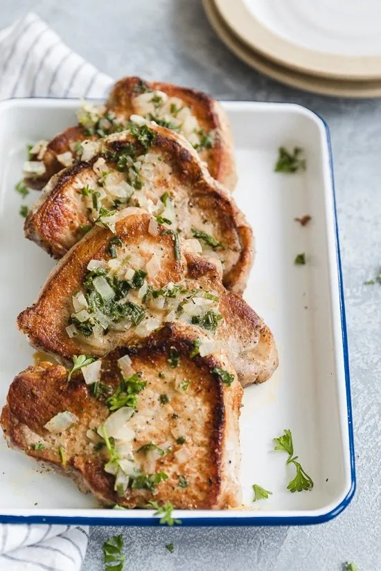 Pork Chops With Dijon Herb Sauce