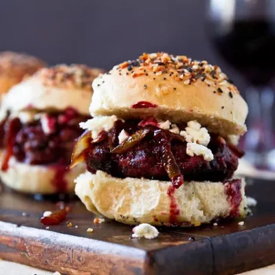 Pork Chops With Goat Cheese And Caramelized