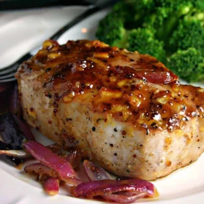 Pork Chops With Orange Mustard Sauce