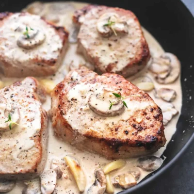 Pork Chops With Savory Mushroom