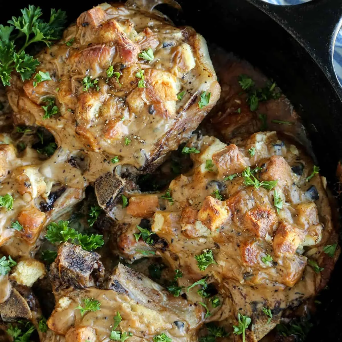 Pork Chops With Stuffing Casserole